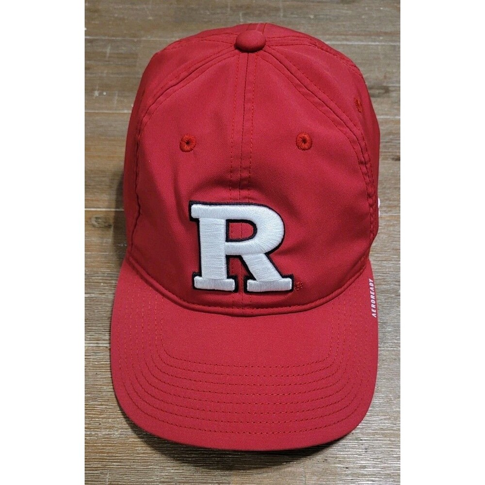 Rutgers Scarlet Knights Adidas Red Hat Relaxed-Fit Adjustable Strapback Cap NCAA